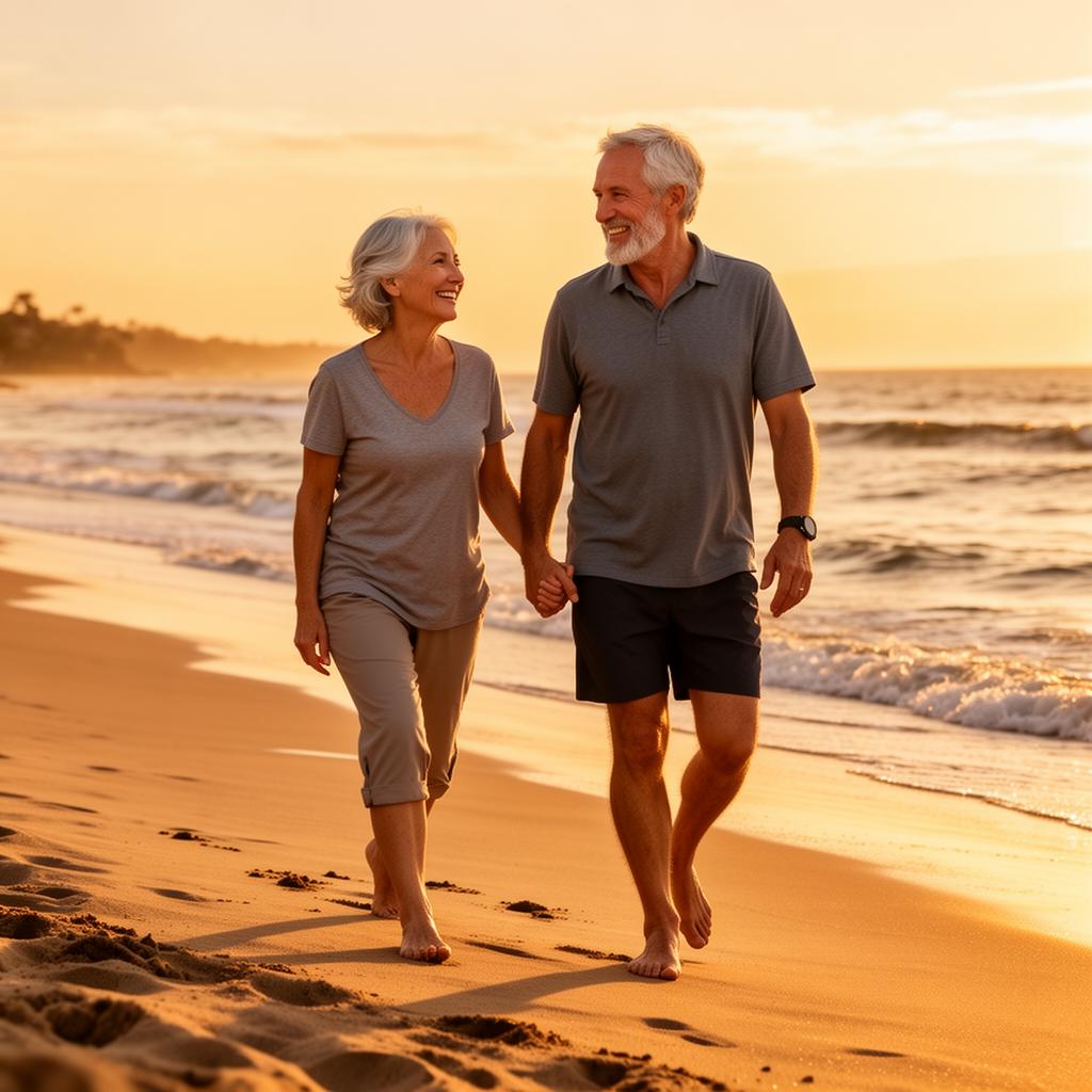 Active couple enjoying healthy lifestyle